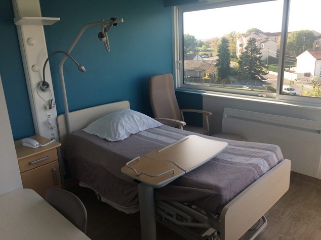 Une photo des chambres sur le site d'Arcolevde la Polyclinique du Parc Cholet.