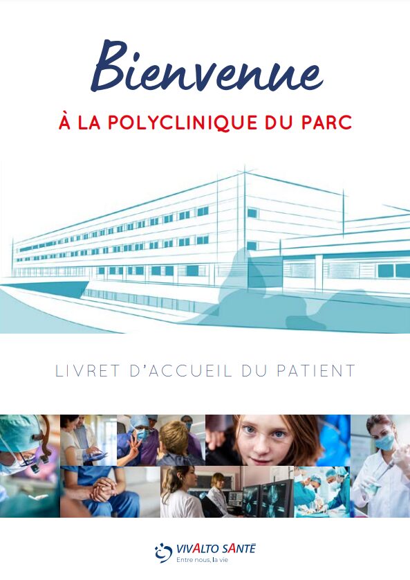 Un visuel du livret d'accueil de la Polyclinique du Parc Cholet.